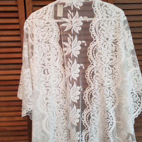 Cost Plus World Market Sweaters - Lace Coverup/Shawl World Market NWT